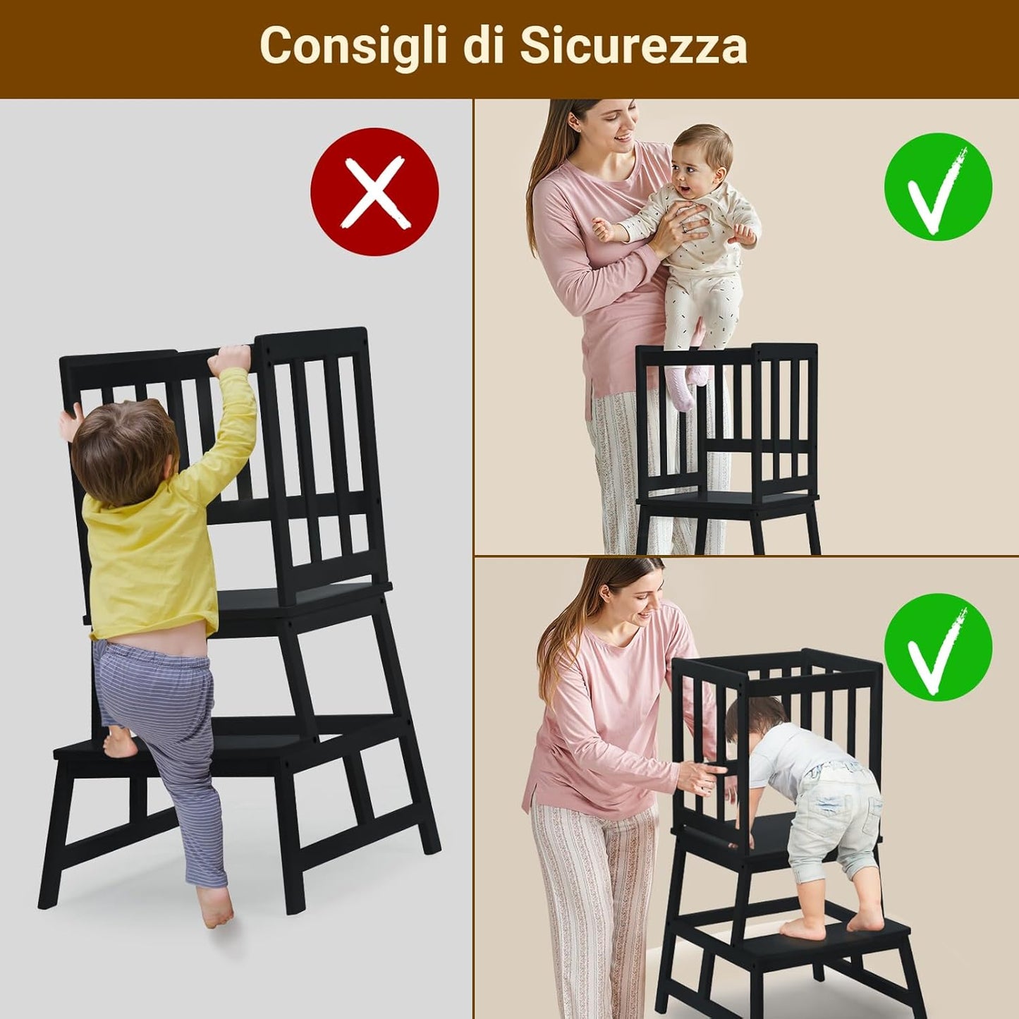 Stable A-Frame Kitchen Standing Tower