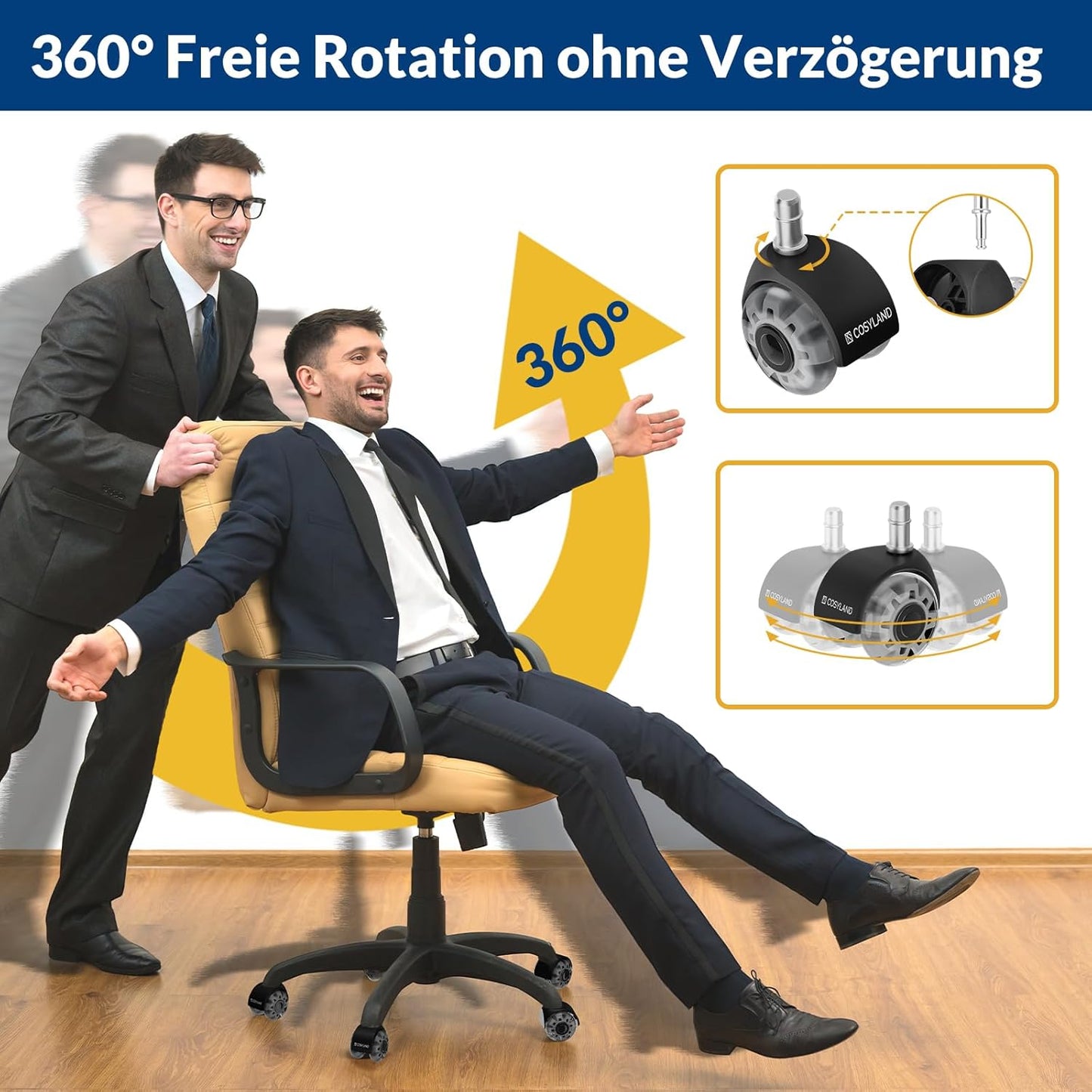 Office Chair Casters 5 Set
