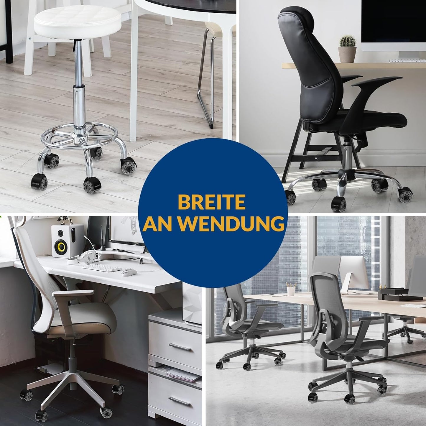 Office Chair Casters 5 Set