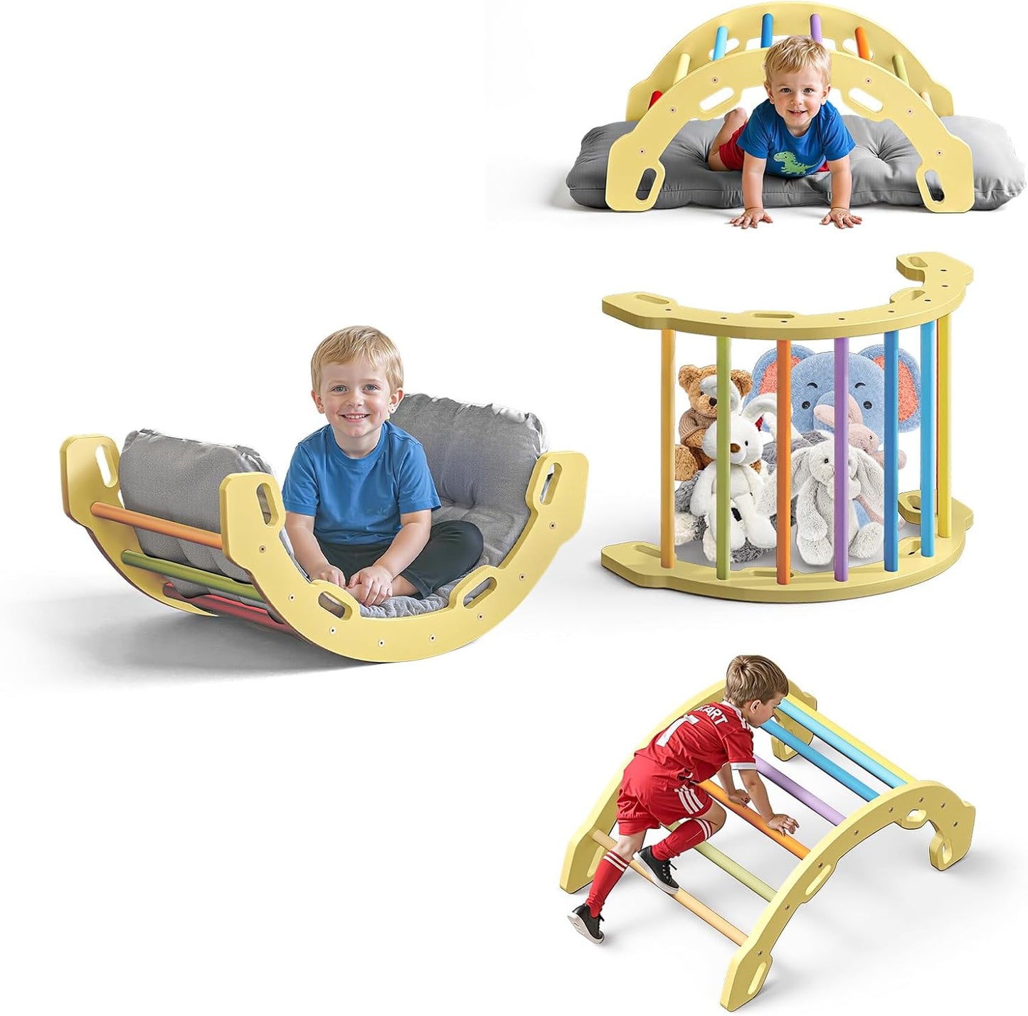 Montessori Wooden Climbing Arch