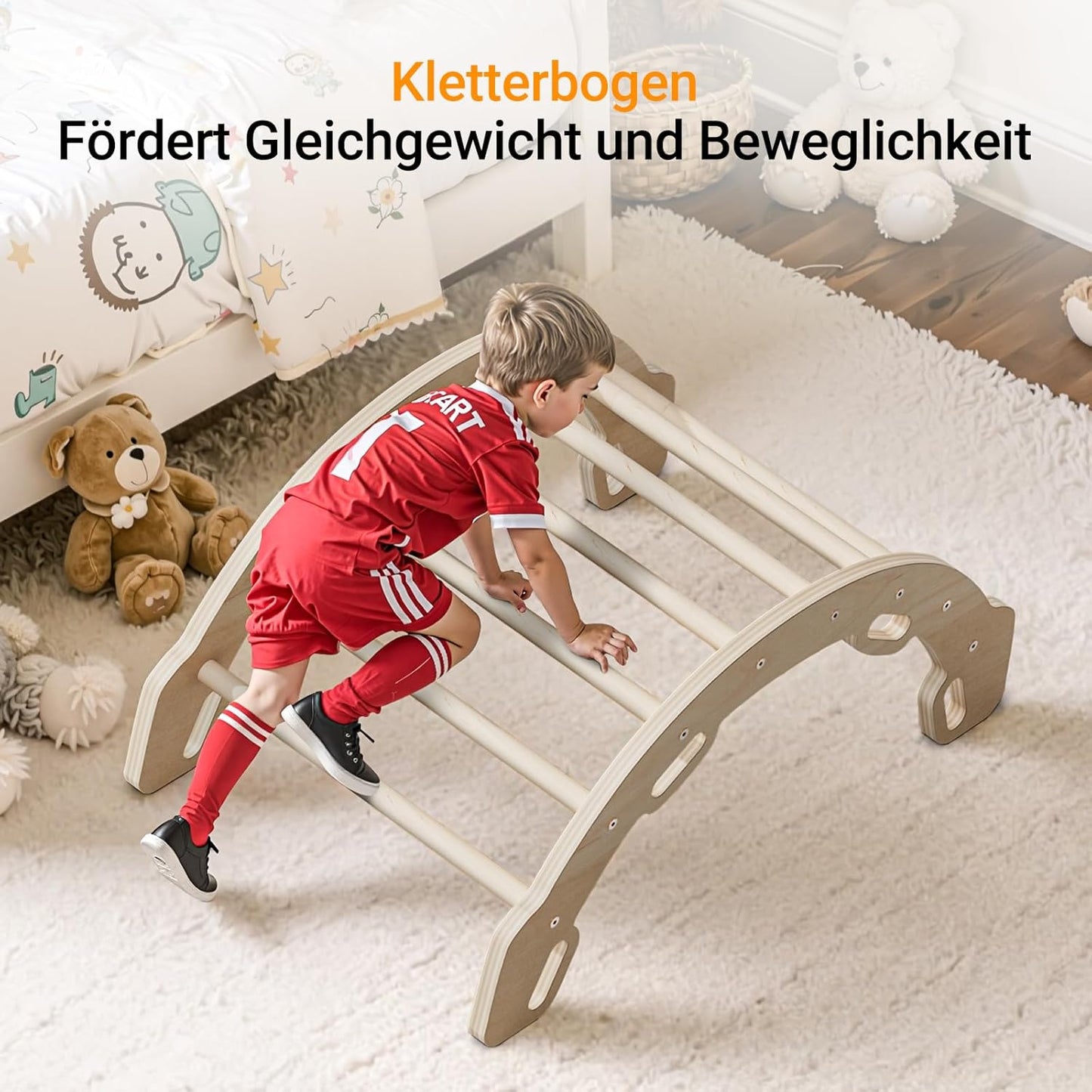 Montessori Wooden Climbing Arch