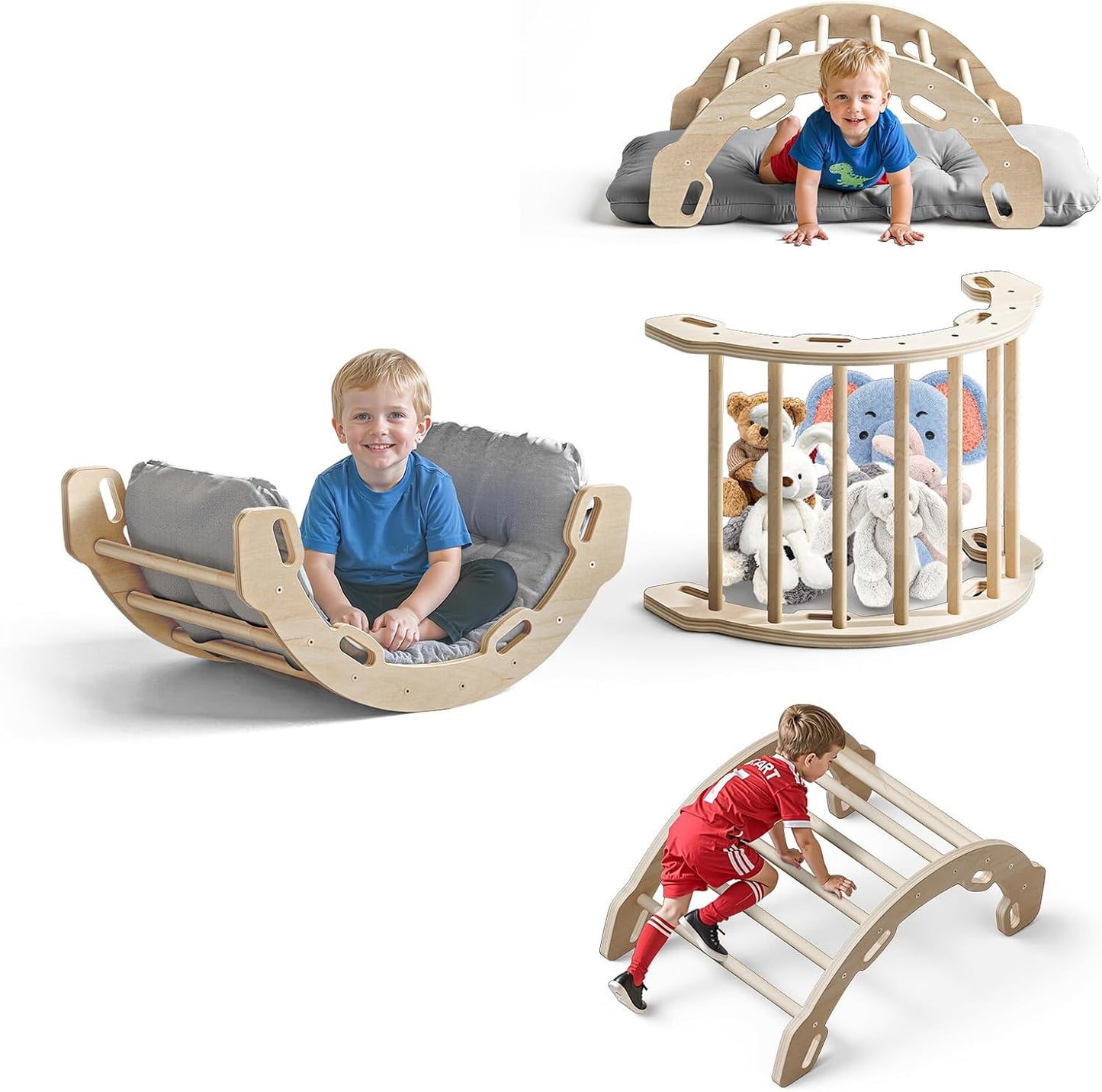 Montessori Wooden Climbing Arch