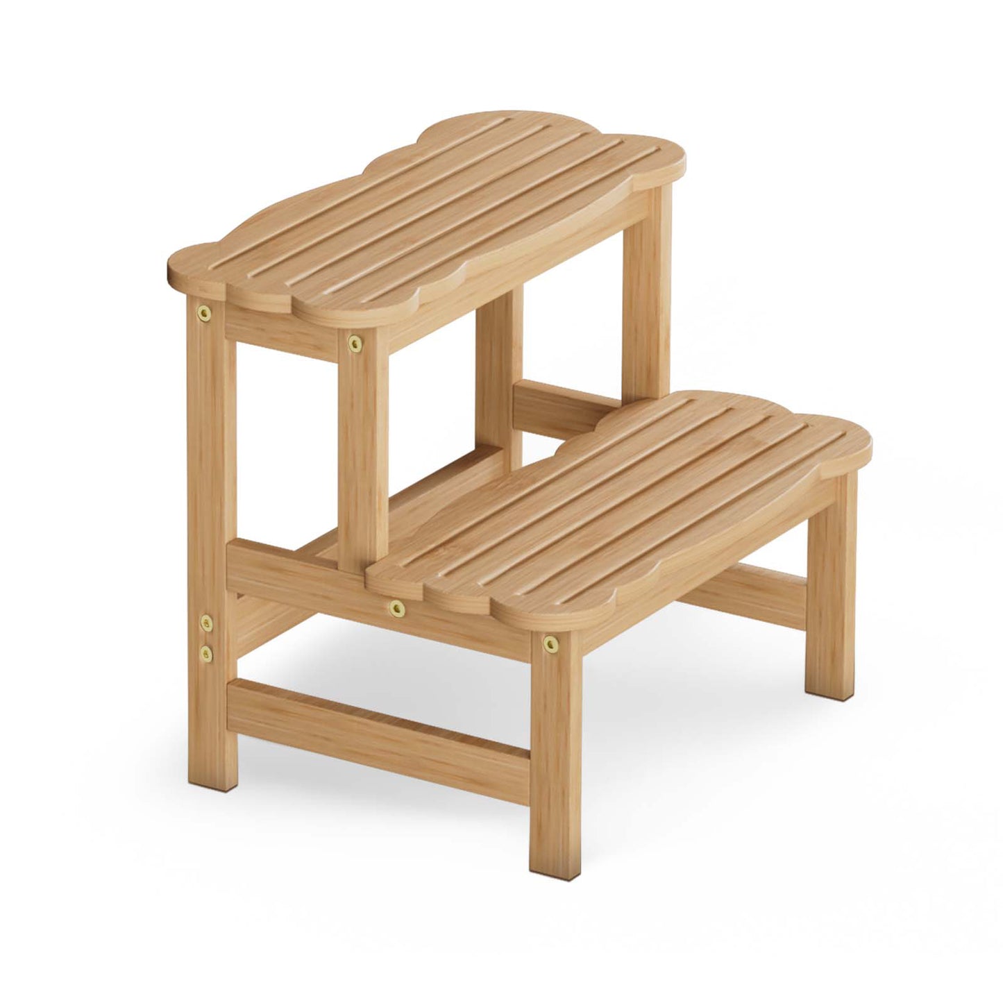 Kitchen Bamboo Toddler Two Step Stool