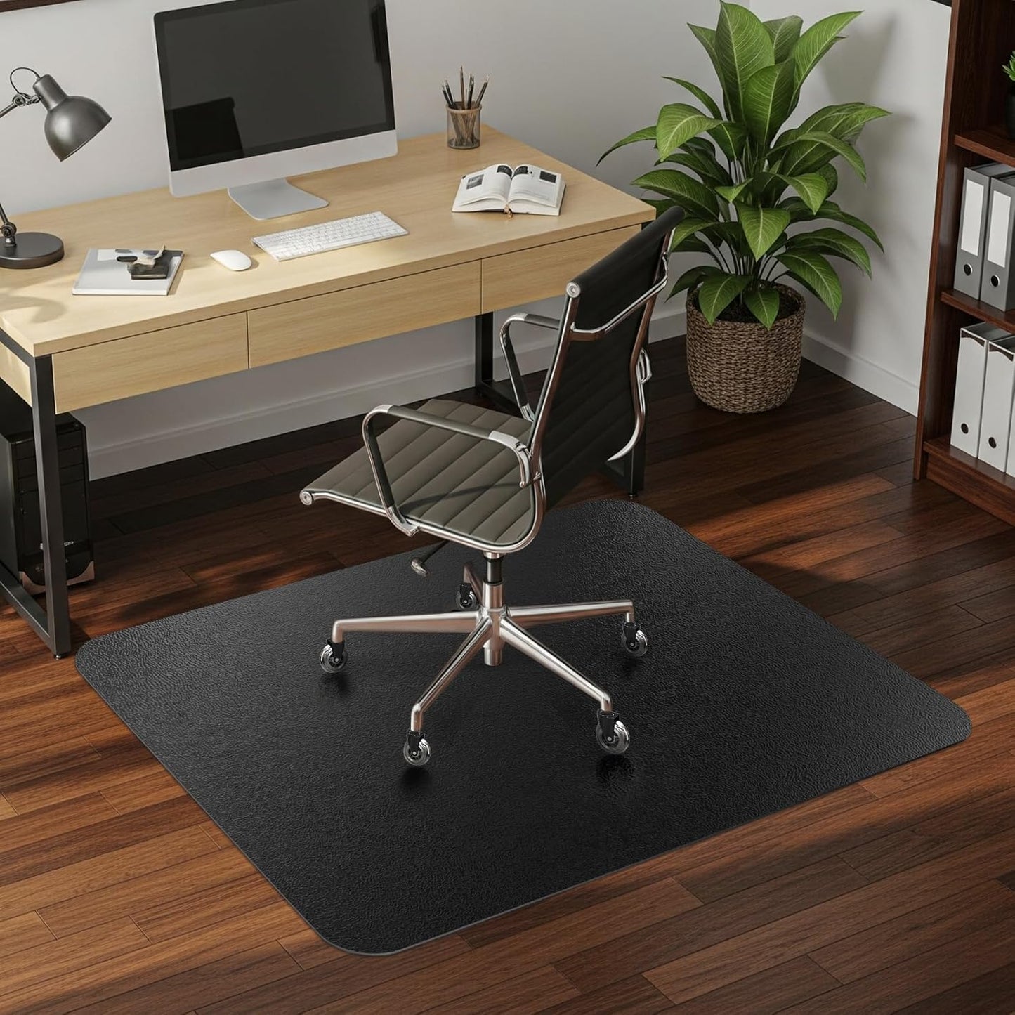 Matt Black Office Chair Mat