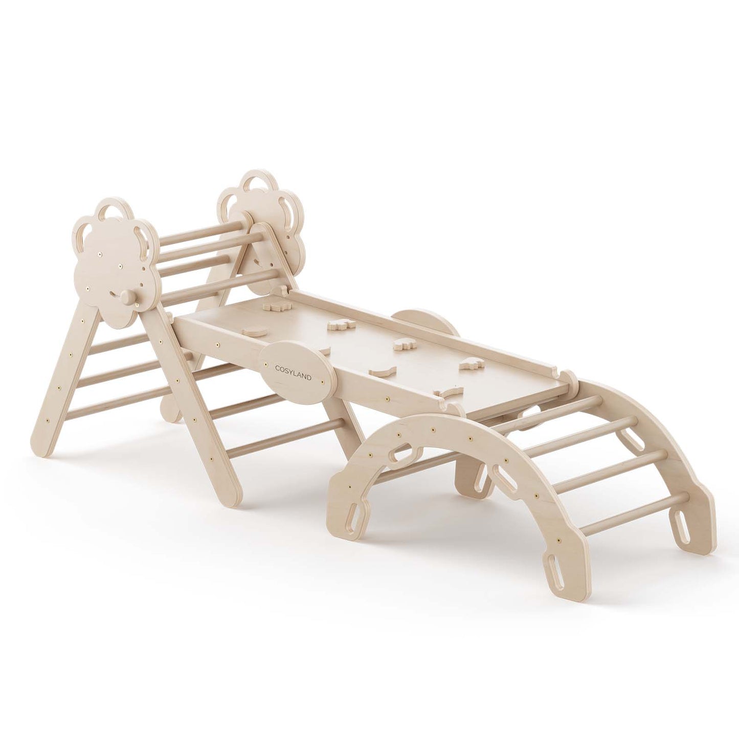8-in-1 Foldable Pikler Triangle for Toddlers