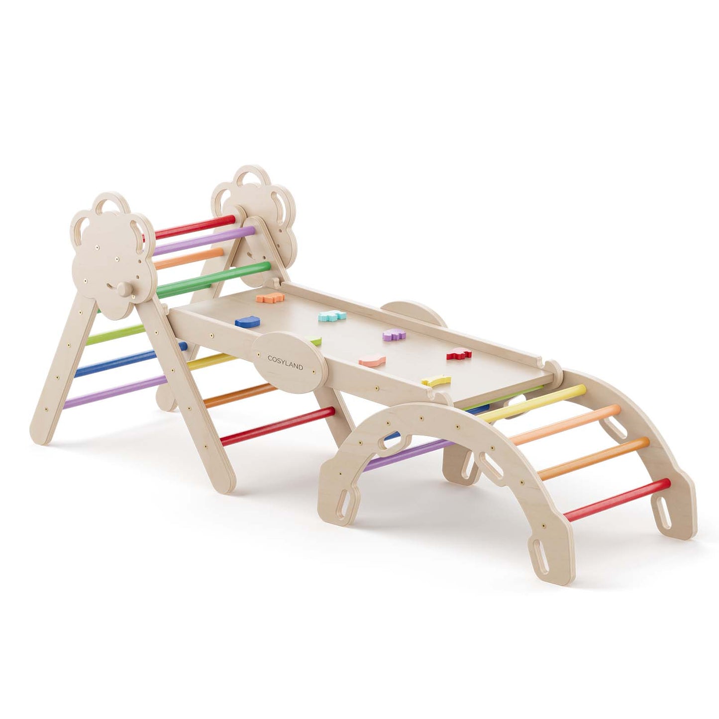 8-in-1 Foldable Pikler Triangle for Toddlers