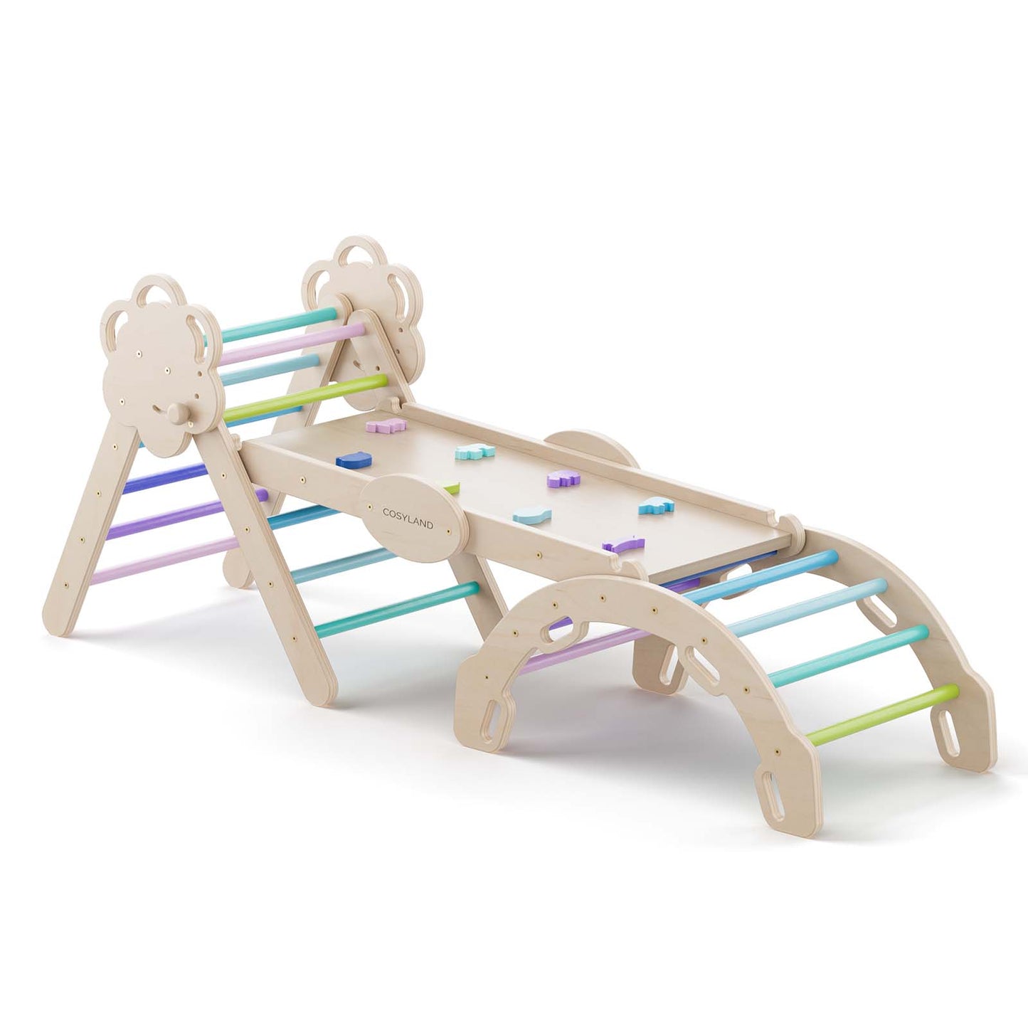 8-in-1 Foldable Pikler Triangle for Toddlers