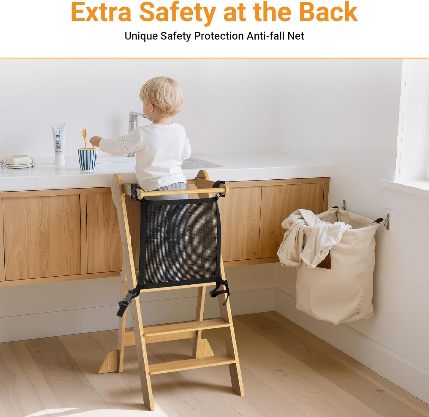 Height Adjustable Toddler Kitchen Standing Tower