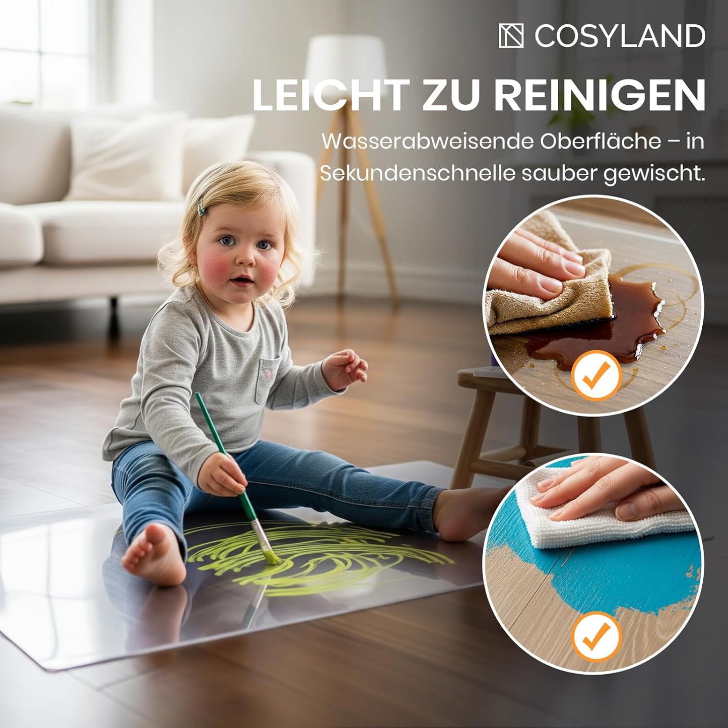 Floor Protection Mat for Desk Chair Non-Slip