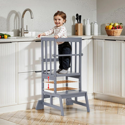 Adjustable Kids Toddler Standing Tower - Upgraded