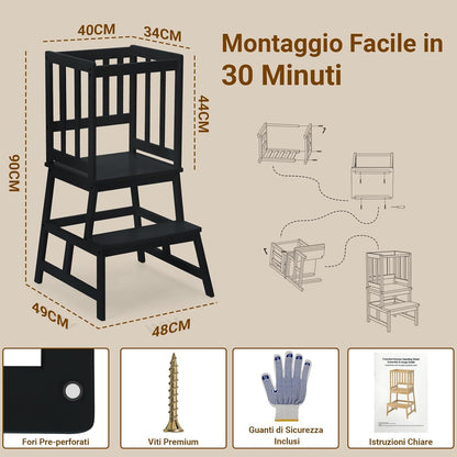 Stable A-Frame Kitchen Standing Tower