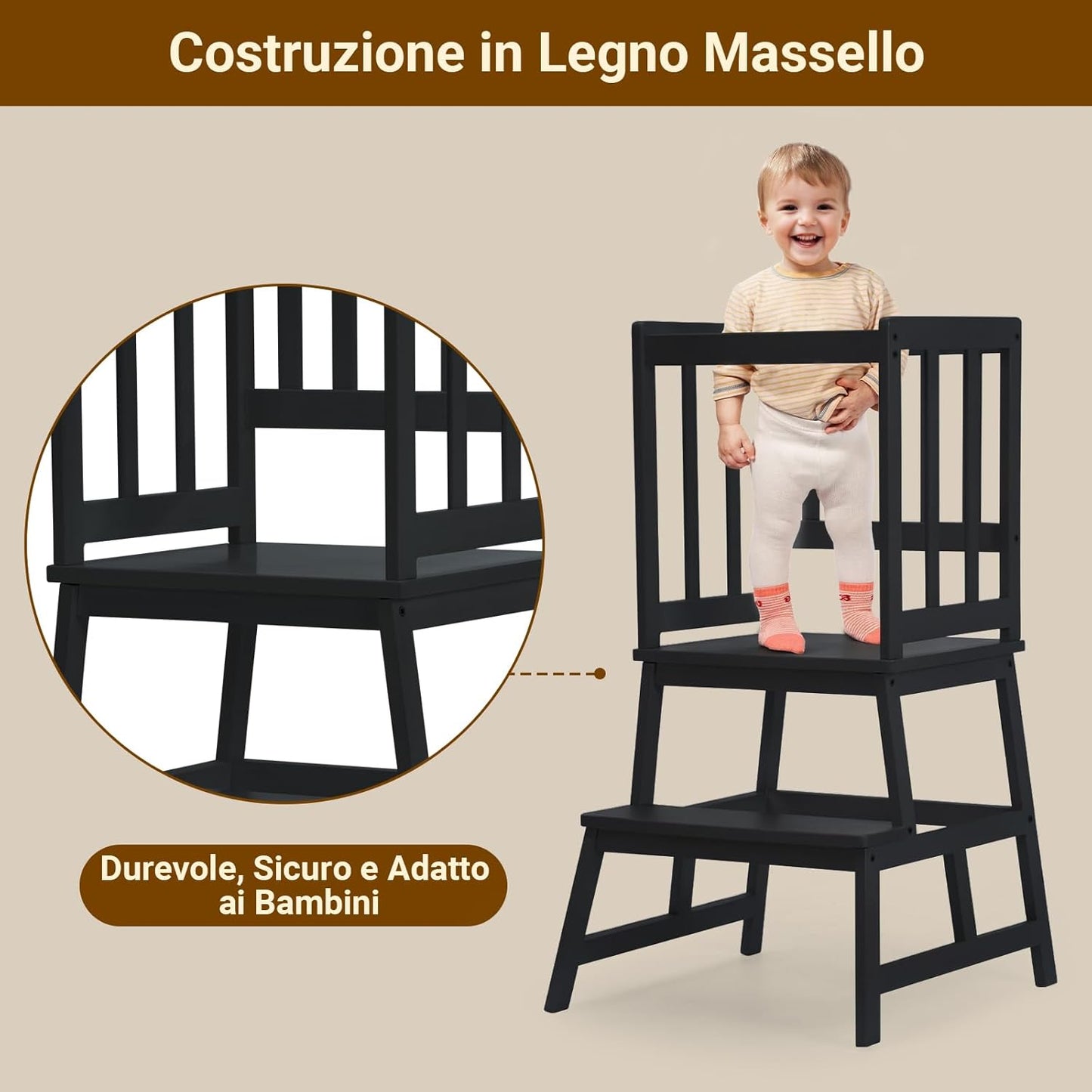 Stable A-Frame Kitchen Standing Tower