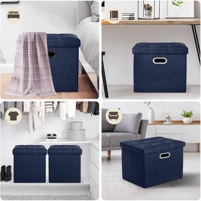 Foldable Storage Bench with Lid
