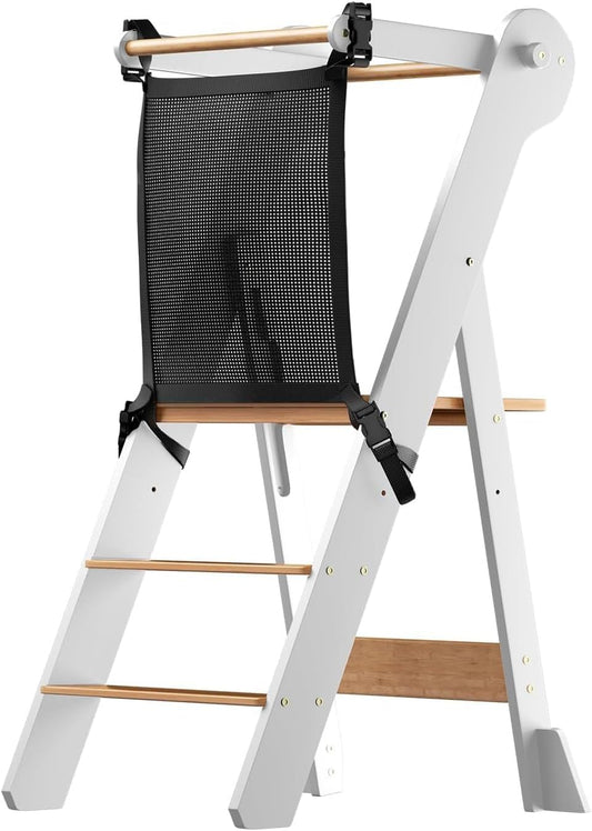 Foldable Height Adjustable Wooden Learning Tower