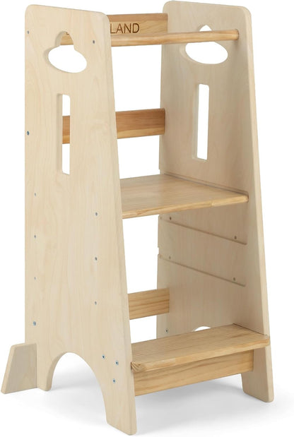 3 Levels Adjustable Kids Learning Stool for Kitchen Stool