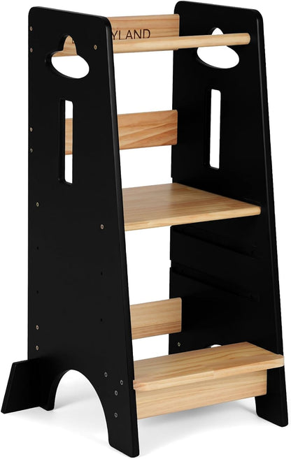 3 Levels Adjustable Kids Learning Stool for Kitchen Stool