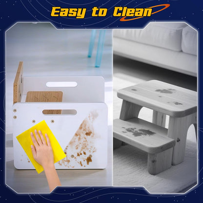 Toddlers Wooden Two-Step Stool