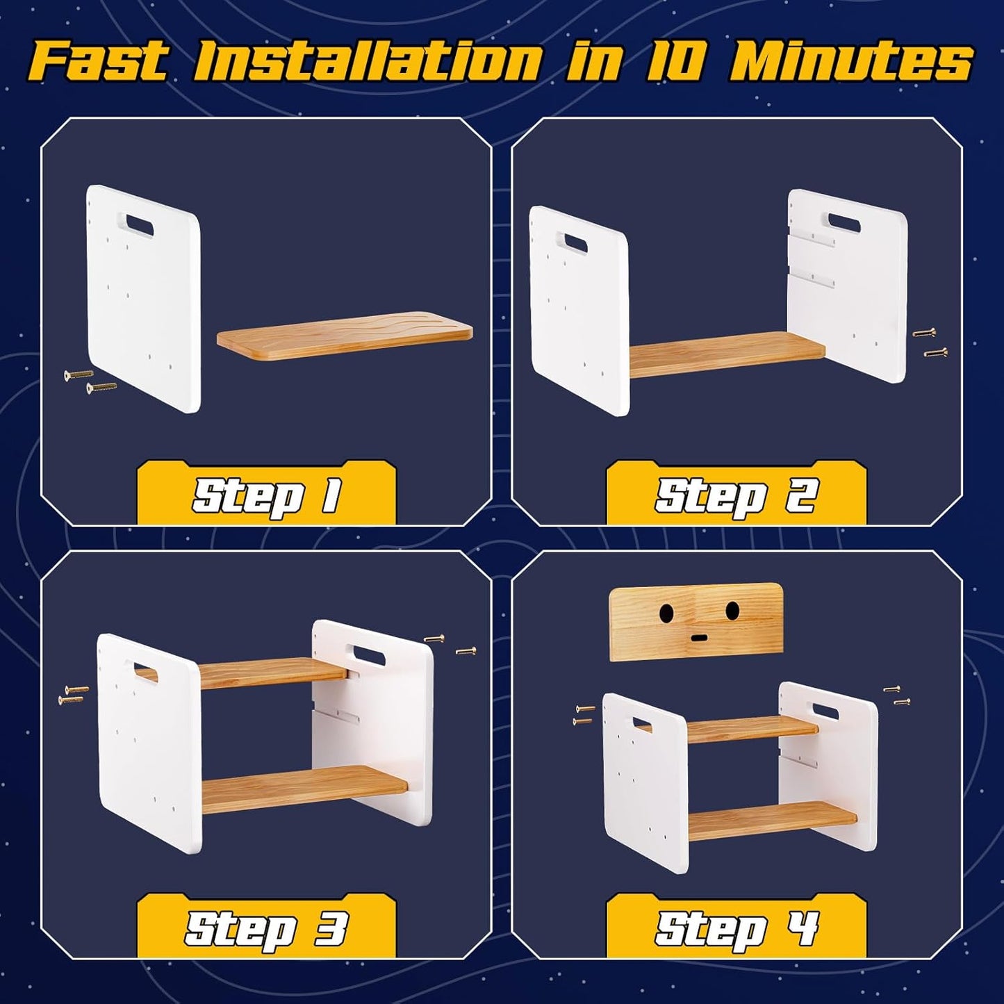 Toddlers Wooden Two-Step Stool