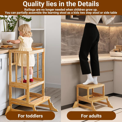 Kitchen Toddlers Step Stool Height Adjustable