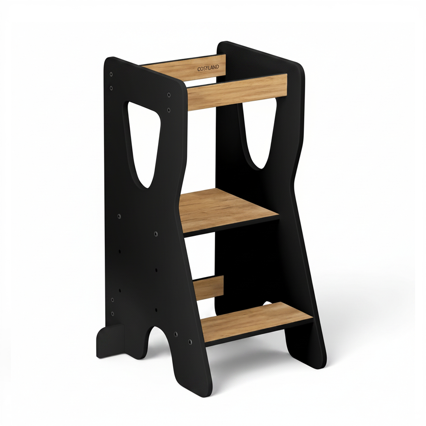 Height-adjustable Montessori Learning Tower with Anti-tip Protection
