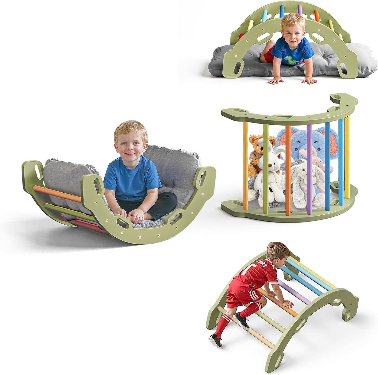 Montessori Wooden Climbing Arch