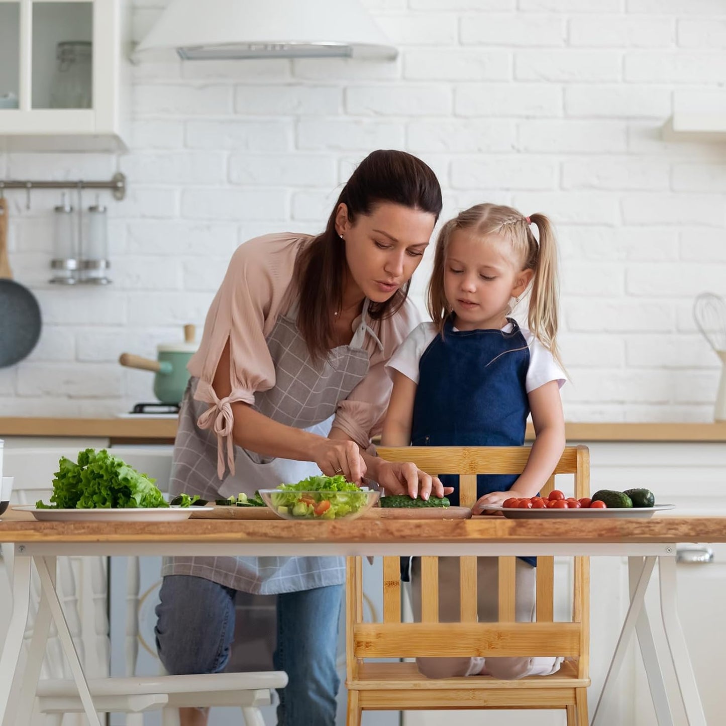 Kids Kitchen Standing Tower Step Stool Helper