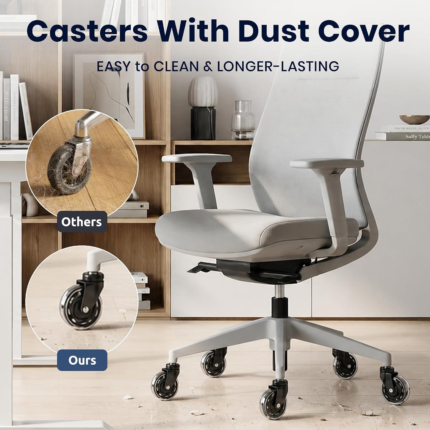 3 Inch Office Chair Caster Wheels Set of 5
