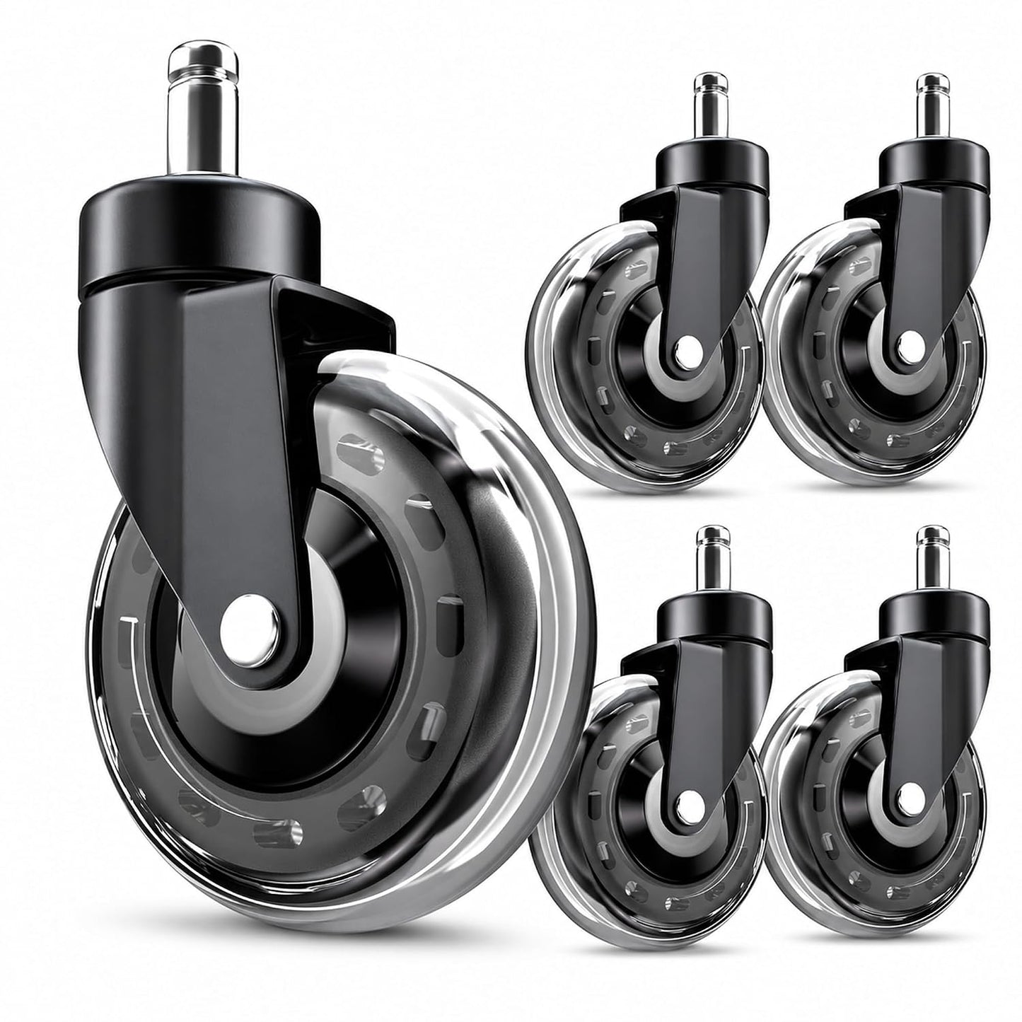 3 Inch Office Chair Caster Wheels Set of 5