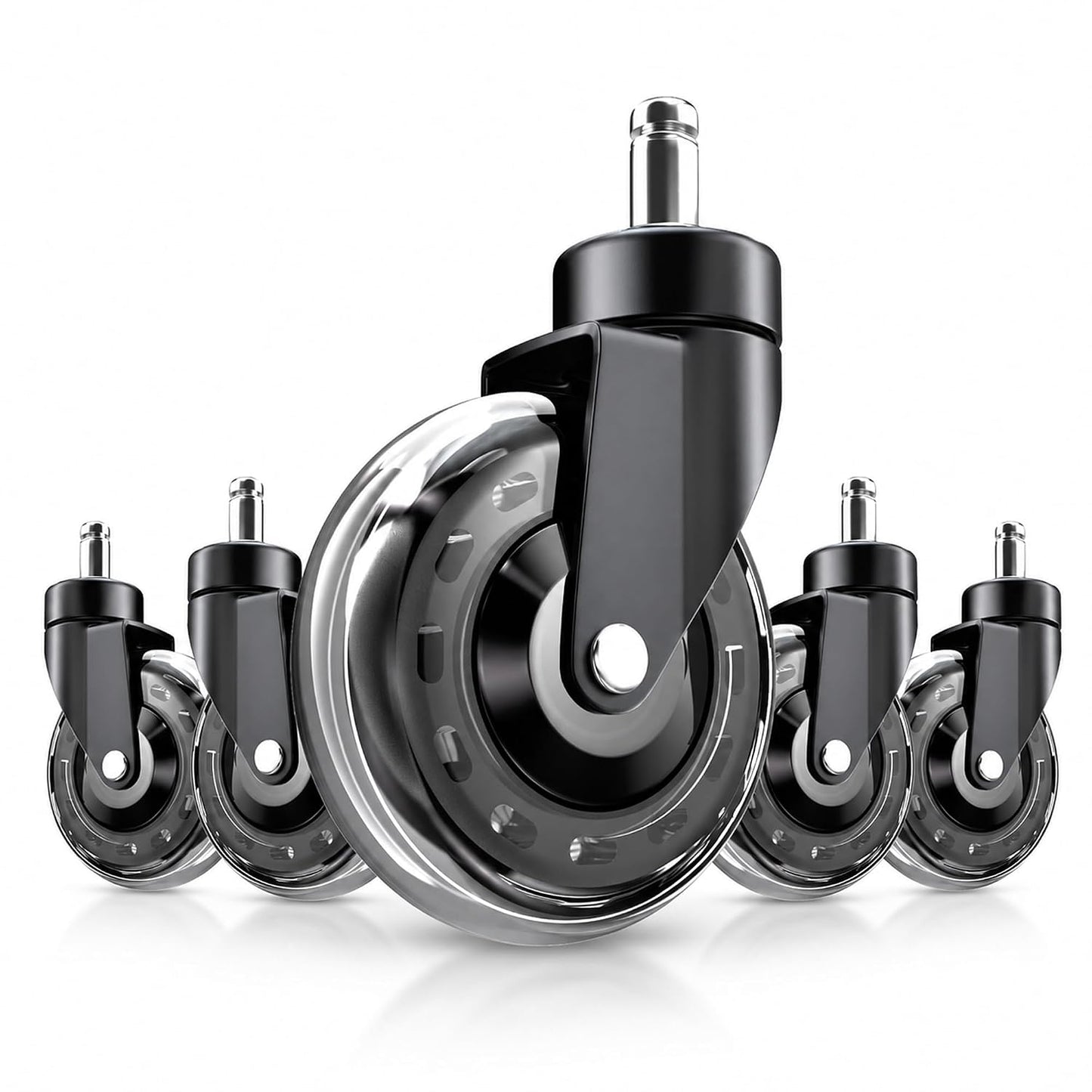 3 Inch Office Chair Caster Wheels Set of 5