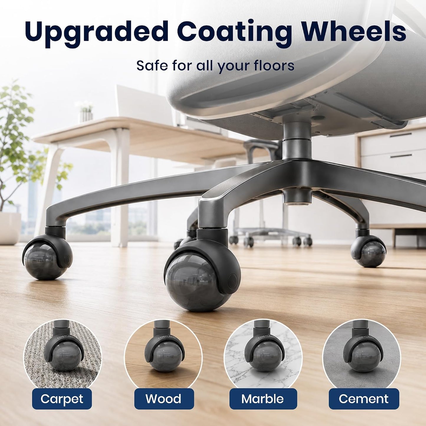 Heavy Duty Swivel Caster Wheels Set of 5
