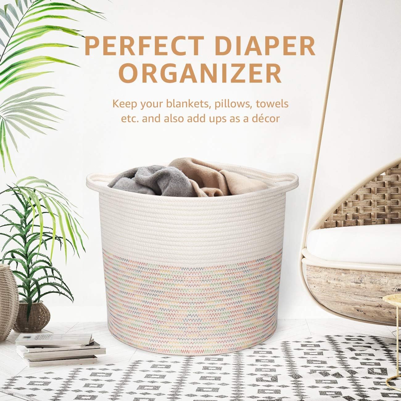 Large Cotton Rope Basket