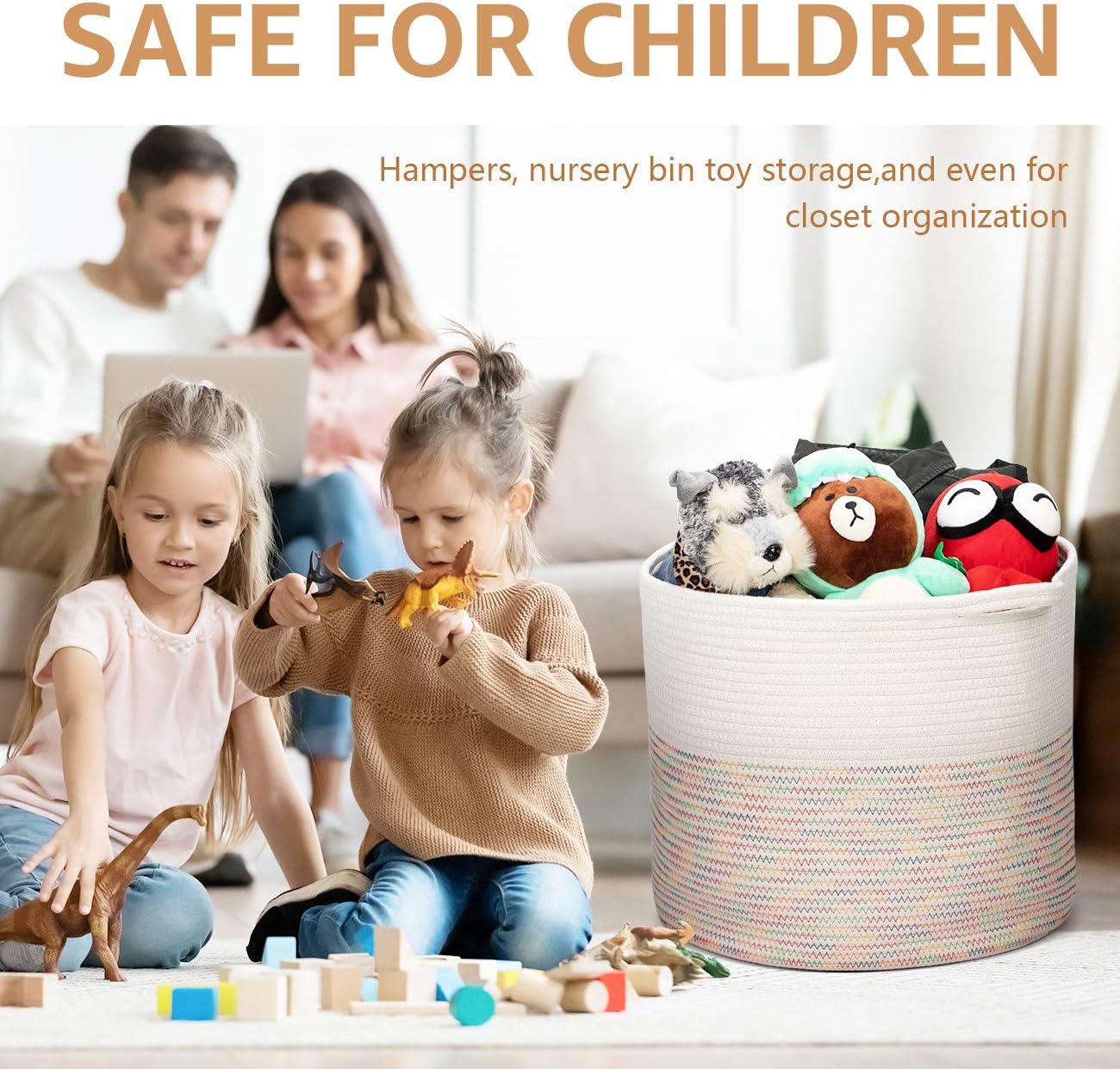 Large Cotton Rope Basket