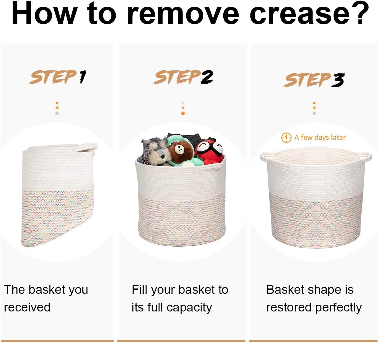 Large Cotton Rope Basket