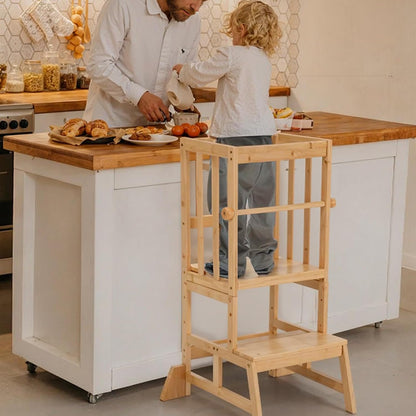 Adjustable Kids Toddler Standing Tower - Upgraded