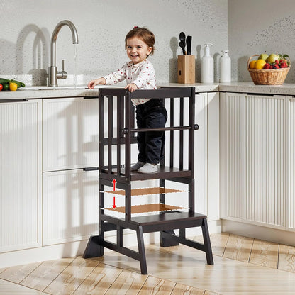 Adjustable Kids Toddler Standing Tower - Upgraded