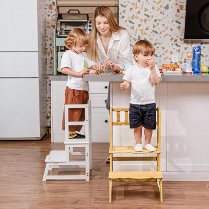 Toddler Step Stool with Armrest