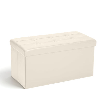 Foldable Ottoman Bench with Storage