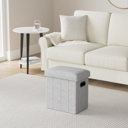 Ottoman with Storage Collapsible Fabric