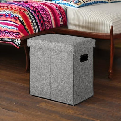 Ottoman with Storage Collapsible Fabric