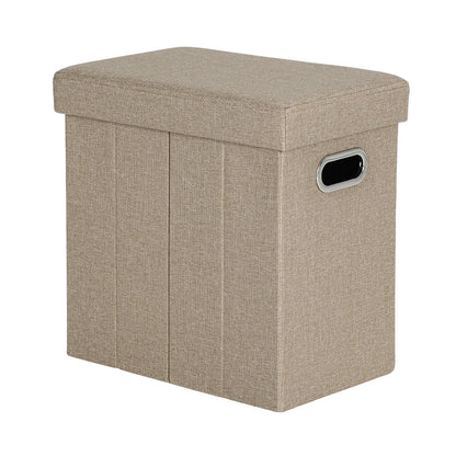 Ottoman with Storage Collapsible Fabric