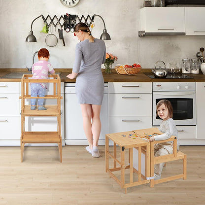 3-in-1 Toddler Standing Tower with Whiteboard