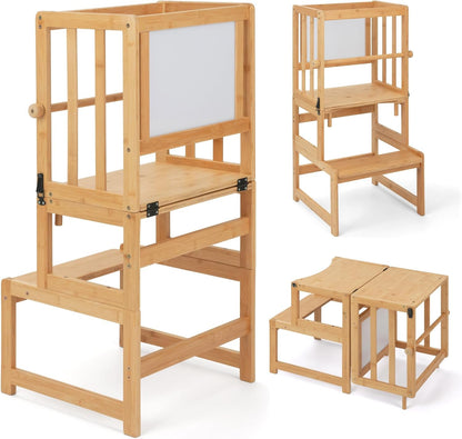 3-in-1 Toddler Standing Tower with Whiteboard