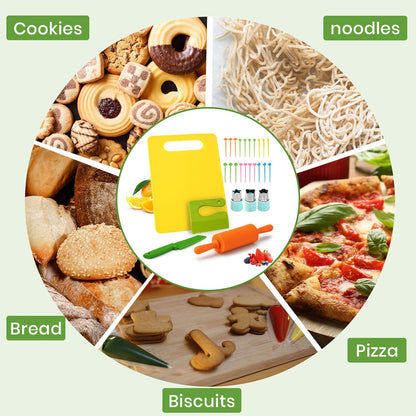 25PCS Kids Safe Kitchen Kit for Real Cooking