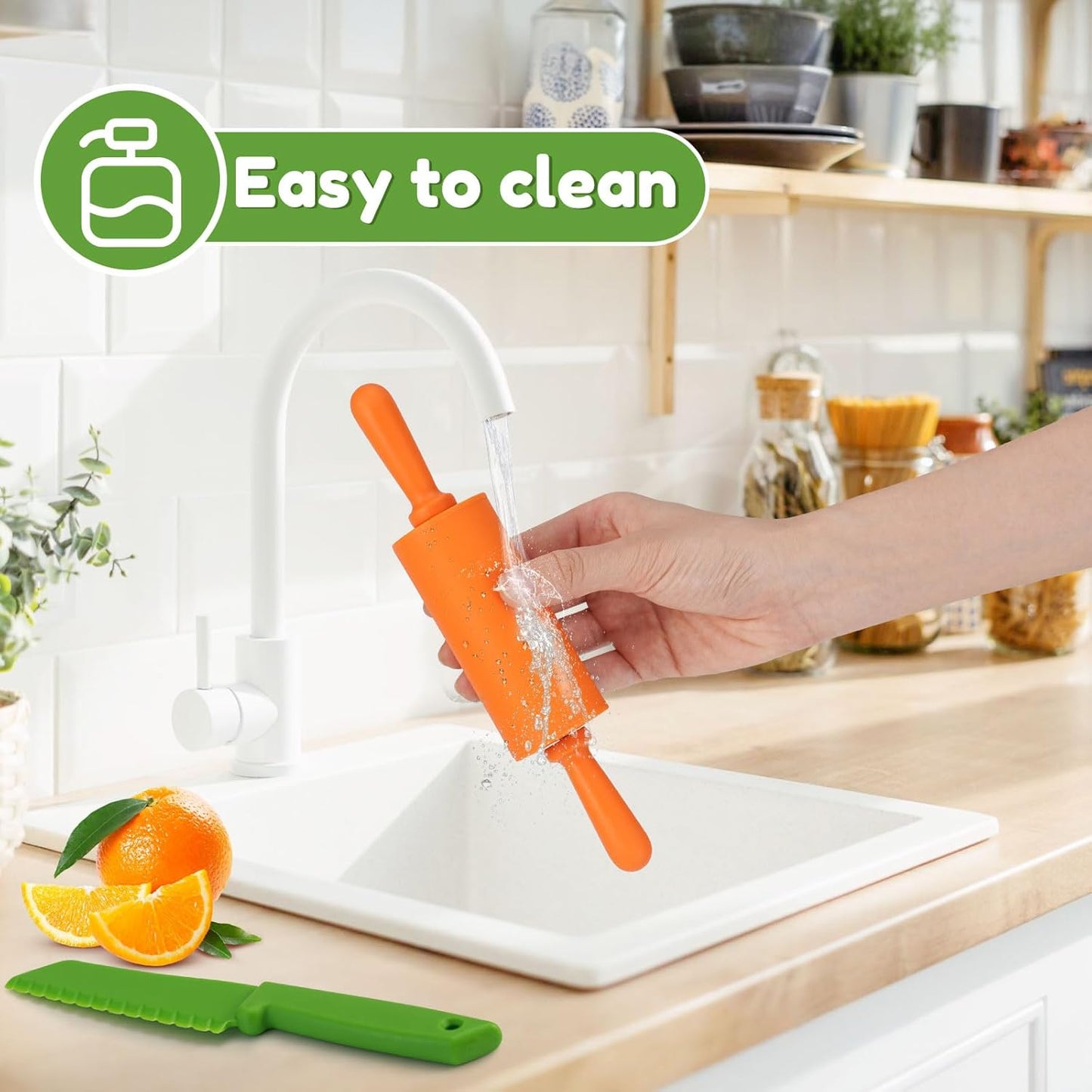 25PCS Kids Safe Kitchen Kit for Real Cooking