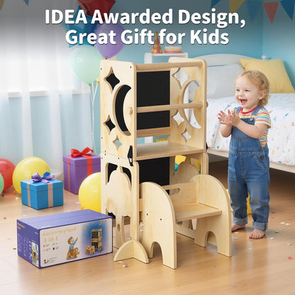4-in-1 Toddler Kitchen Stool Helper