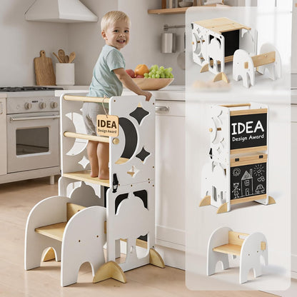 4-in-1 Toddler Kitchen Stool Helper
