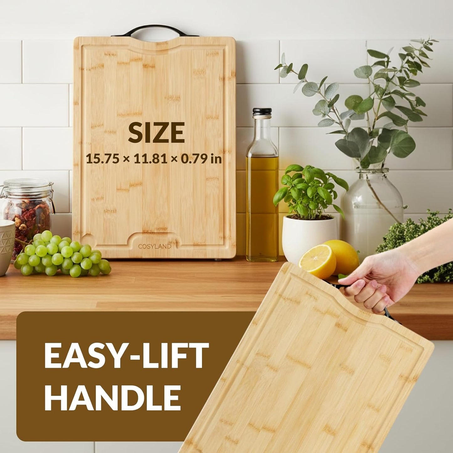 Kitchen Cutting Board - Double-Sided