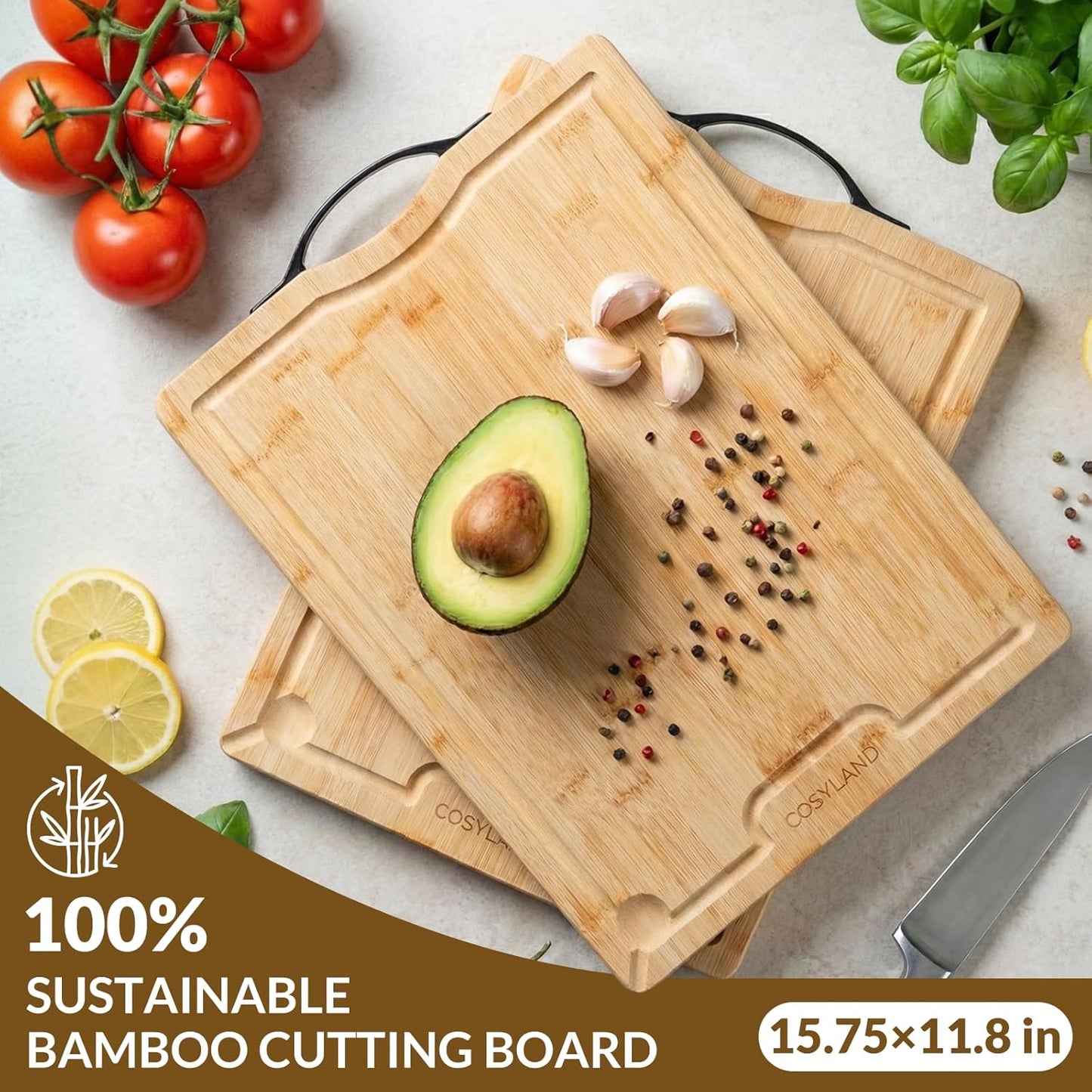 Kitchen Cutting Board - Double-Sided