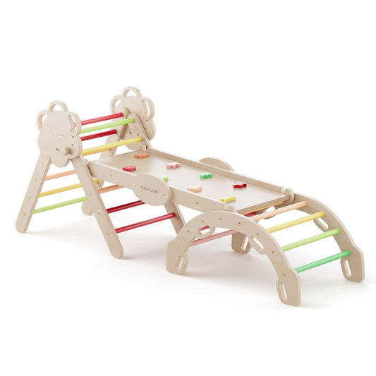 8-in-1 Foldable Pikler Triangle for Toddlers