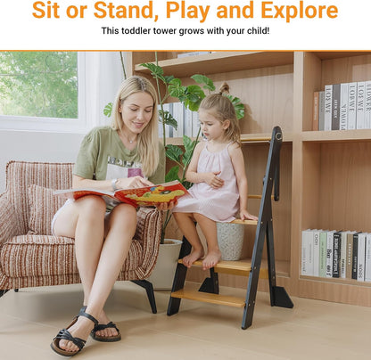 Height Adjustable Toddler Kitchen Standing Tower